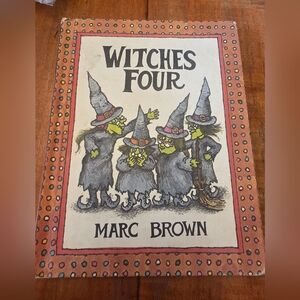 WITCHES FOUR by Marc Brown 1980 Parents' Magazine Press HALLOWEEN Magic Hats
